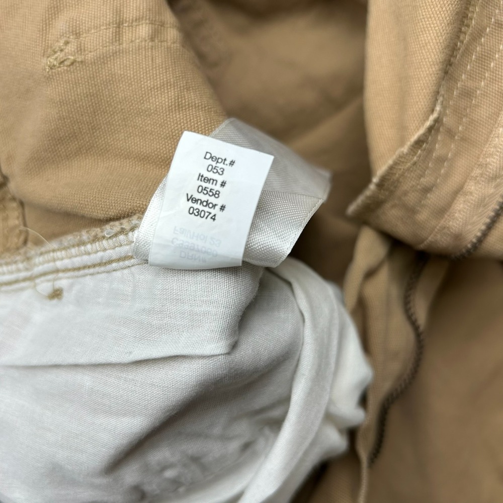 Eddie Bauer Canvas Utility Pants Mens 34x32 Brown Specially Dyed Classic Fit - Picture 15 of 16